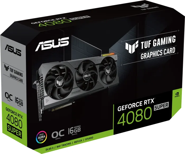 ASUS TUF Gaming GeForce RTX 4080 SUPER OC, TUF-RTX4080S-O16G-GAMING, 16GB GDDR6X, 2x HDMI, 3x DP