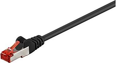goobay kabel patch, Cat6, S/FTP, RJ-45/RJ-45, 3m, czarny