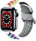 ANCEER Silikonarmband S/M für Apple Watch 42mm/44mm weiß/bunt