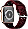 ANCEER Silikonarmband M/L für Apple Watch 42mm/44mm rot/schwarz