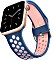 ANCEER Silikonarmband M/L für Apple Watch 42mm/44mm blau/rosa