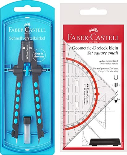 Faber-Castell Factory Schnellverstellzirkel peral blau