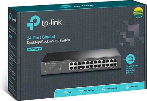 TP-Link TL-SG1024D Desktop Gigabit switch, 24x RJ-45