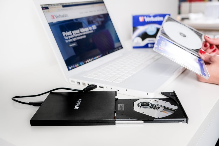 Verbatim Externer CD/DVD-Brenner SlimLine, USB-C 3.0