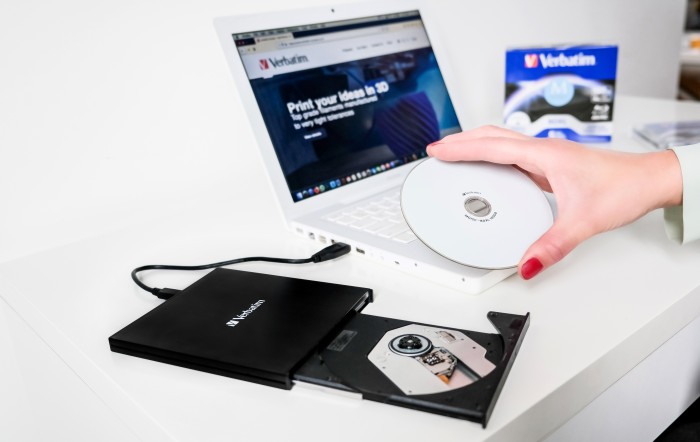 Verbatim Externer Slimline CD/DVD-Brenner, USB-C 3.0