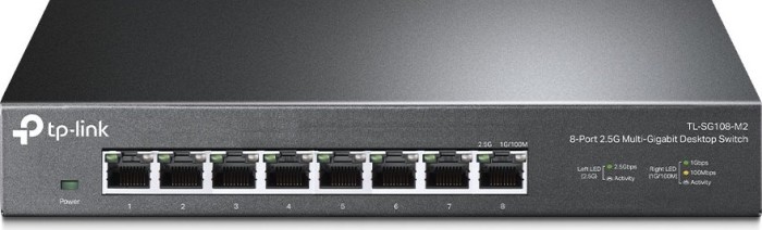 TP-Link TL-SG108-M2 Desktop 2.5G switch, 8x RJ-45
