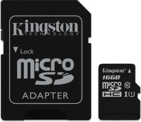 R80 microSDHC 16GB Kit UHS I U1