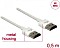 DeLOCK Slim High Speed 4K HDMI Kabel mit Ethernet Stecker/Stecker weiß 0.5m (85121)