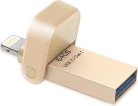 gold 64GB USB A 3 0/Lightning