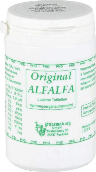 Pharmadrog Alfalfa tabletki, 400 sztuk