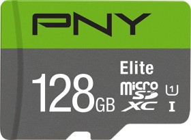 PNY Elite R85 microSDXC 128GB Kit, UHS-I U1, Class 10