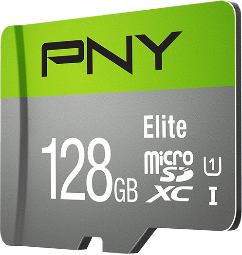 PNY Elite R85 microSDXC 128GB Kit, UHS-I U1, Class 10