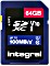 Integral High Speed R100 SDXC 64GB, UHS-I U1, Class 10 (INSDX64G-100V10)
