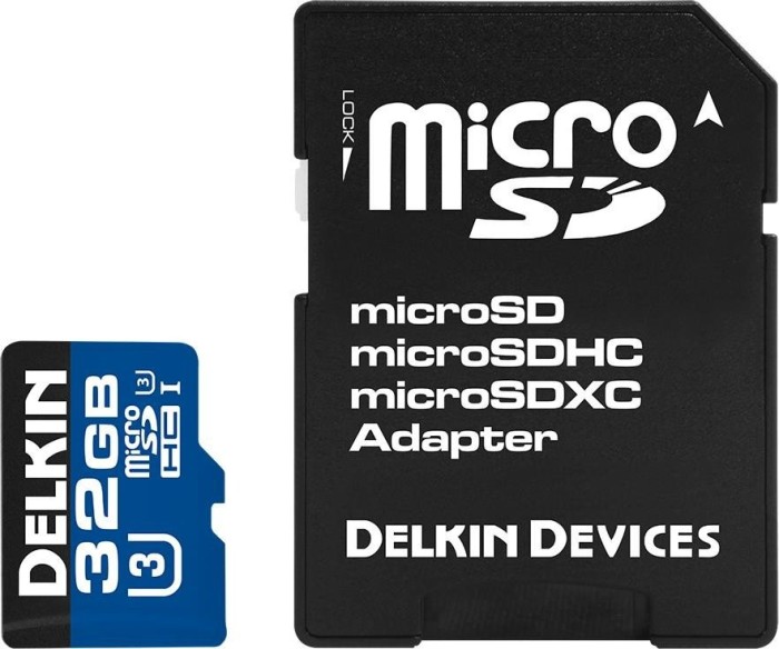 Delkin Advantage 660X R99/W80 microSDHC 32GB Kit, UHS-I U3, Class 10