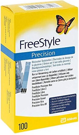 Abbott FreeStyle Precision Blutzucker-Teststreifen, 100 Stück