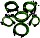 Super Flower zestaw przewodów Pro do zasilaczy, czarny/zielony (SF-CKP-BKGR)