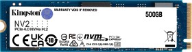 Kingston NV2 NVMe PCIe 4.0 SSD 500GB, M.2