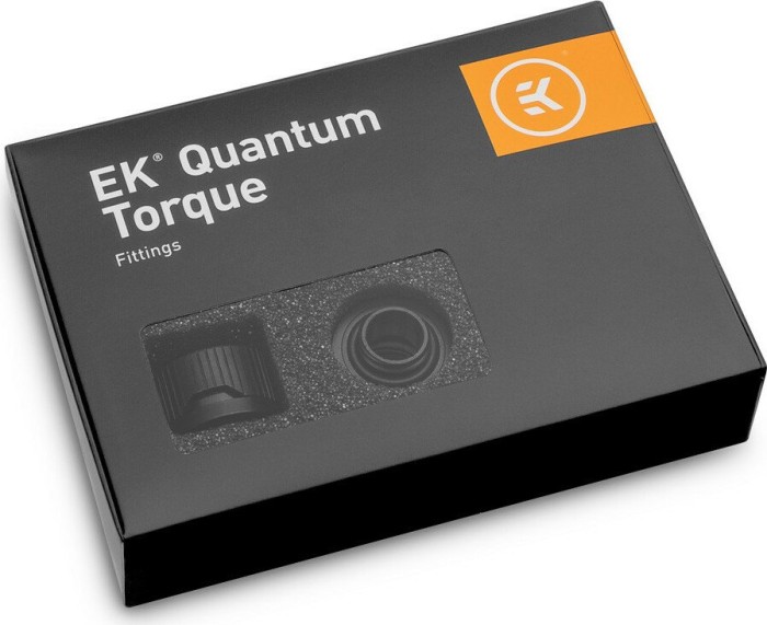 EK Water Blocks Quantum Line EK-Quantum Torque HDC 14 Fitting G1/4" auf 14mm, schwarz, 6er-Pack
