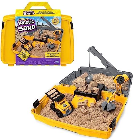 Spin Master Kinetic Sand Baustellen-Koffer