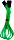 BitFenix Alchemy 4-Pin PWM przedłużenie 30cm, sleeved zielony (BFA-MSC-4F30GK-RP)