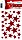 Herma Sticker "Sterne", czerwony, Glitterfolie, 1 arkuszy (15099)