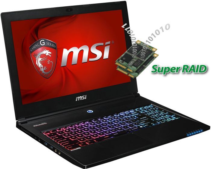 MSI GS60-2PMi781, Core i7-4720HQ, 8GB RAM, 1TB HDD, GeForce 840M, DE