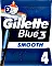 Gillette Blue3 Smooth jednorazowa maszynka do golenia, sztuk 4