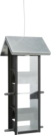 Trixie Futterhaus, Metall/Kunststoff, pulverbeschichtet, schwarz/grau