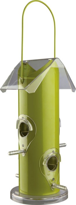 Trixie dozownik karmy z abnehmbarem dach, metal/tworzywo sztuczne, pokrycie farbą proszkową, zielony