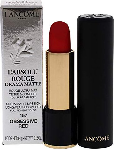 Lancôme L'Absolu Rouge Drama Matte Lippenstift 157 obsessive red, 3.4g