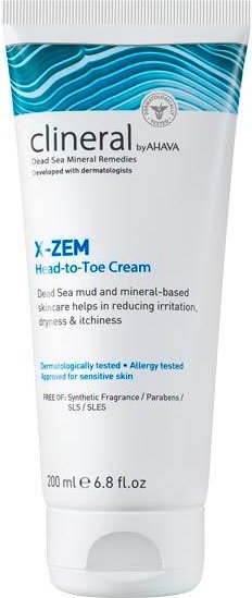 AHAVA Clineral X-Zem Head-to-Toe cream, 200ml
