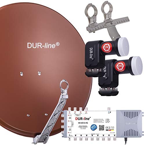 Dura-Sat Dur-line Select 75/80 A + MS9/8 + 2x LNB - 8 Teilnehmer Set