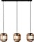 Brilliant Woodrow lampa wisząca 3-palnikowy jasnobrązowy (93778/20)