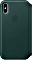 Apple Leder Folio Case für iPhone XS waldgrün (MRWY2ZM/A)