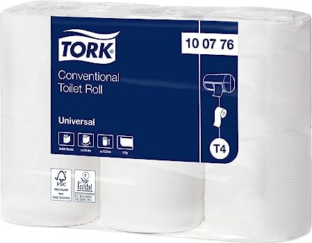 Tork Kleinrollen uniwersalny 1 warstwy papier toaletowy biały, 64 rolki
