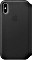 Apple Leder Folio Case für iPhone XS schwarz (MRWW2ZM/A)