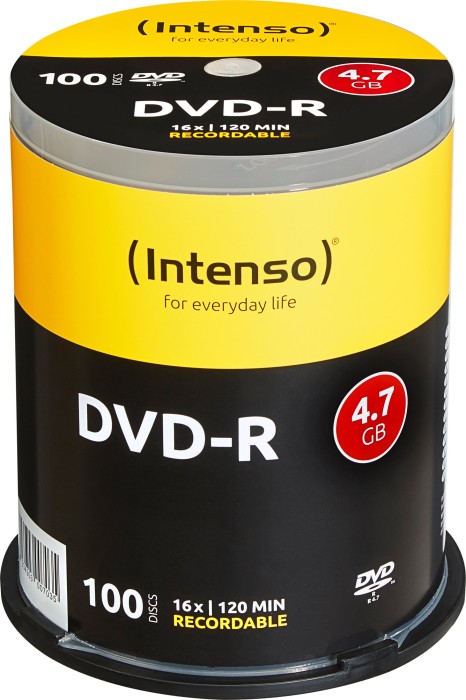 Intenso DVD-R 4.7GB 16x, 100er Spindel