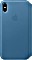 Apple Leder Folio Case für iPhone XS Max cape cod blau (MRX52ZM/A)