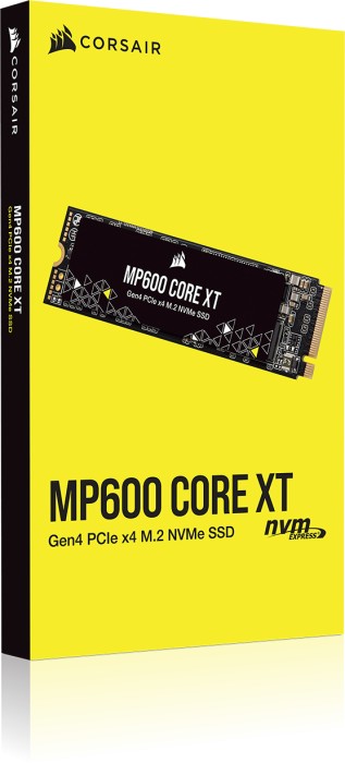 Corsair Force Series MP600 Core XT 2TB, M.2 2280 / M-Key / PCIe 4.0 x4, Kühlkörper