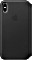 Apple Leder Folio Case für iPhone XS Max schwarz (MRX22ZM/A)