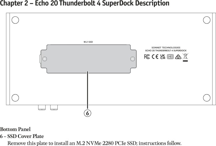 Sonnet Echo 20 Thunderbolt 4 SuperDock, Thunderbolt 4 [gniazdko]