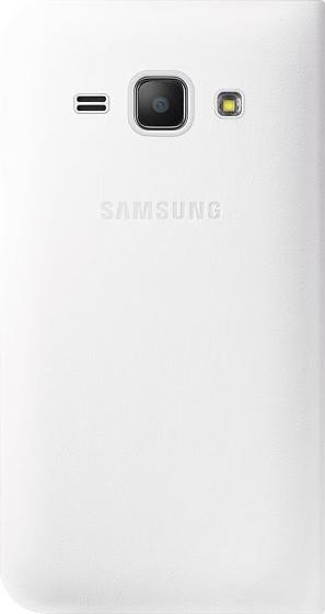 Samsung Flip Cover für Galaxy J1 weiß