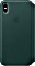 Apple Leder Folio Case für iPhone XS Max waldgrün (MRX42ZM/A)