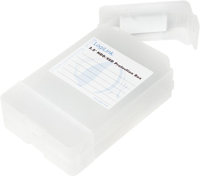 LogiLink Festplatten Schutz-Box 3.5", transparent