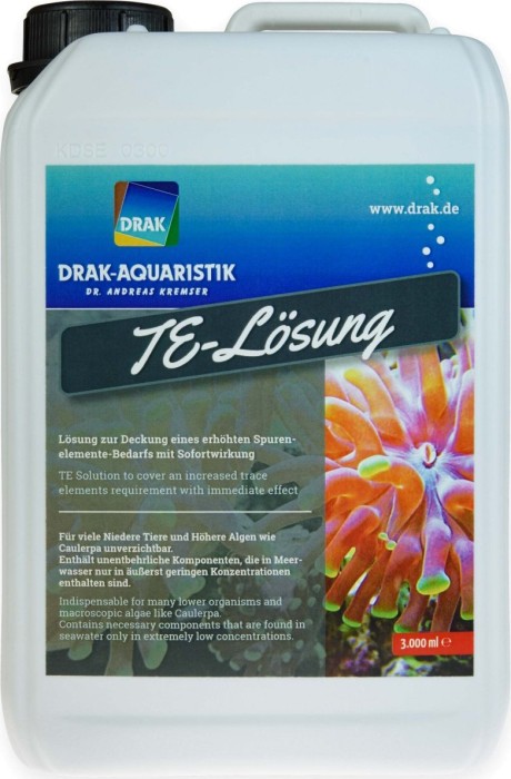 DRAK-Aquaristik Sealutions TE-Lösung - zur Deckung eines erhöhten Spurenelemente-Bedarfs, mit Sofortwirkung
