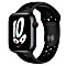 Apple Watch Nike Series 7 (GPS + Cellular) 45mm Aluminium Mitternacht mit Sportarmband anthrazit/schwarz (MKL53FD)