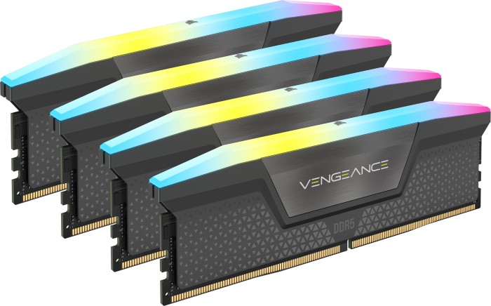 Corsair Vengeance RGB szary DIMM Kit 64GB, DDR5-6000, CL40-40-40-77, on-die ECC