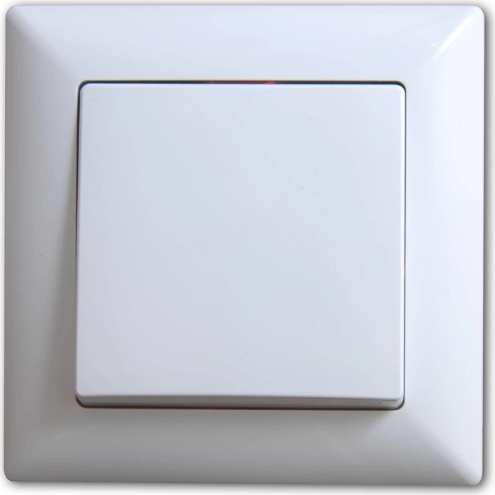 Gunsan Visage Pulsante A Incasso Per Chiave | Colore Bianco | 250V 10A | Sistema Morsetti Senza Viti | VDE