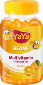 YaYa Beans Multivitamin + Zink und Jod Orange Kaudragees zuckerfrei, 90 Stück