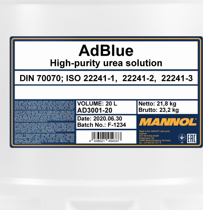 Mannol AdBlue 20l ab € 16,89 (2024)